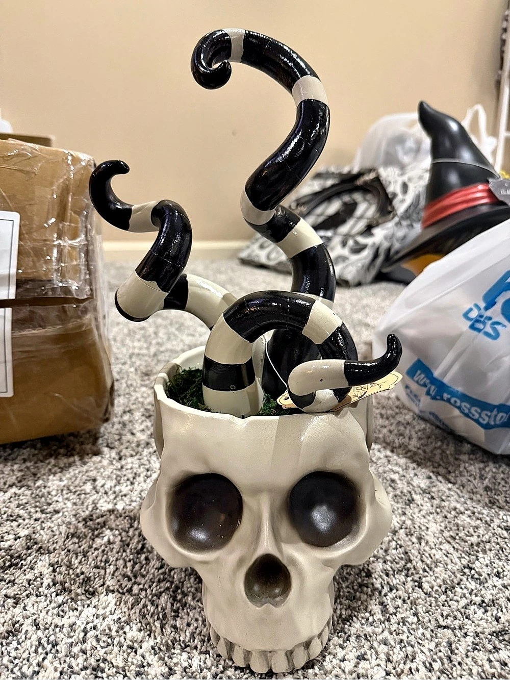 Beetlejuice Sandworm Inspired Ceramic Planter